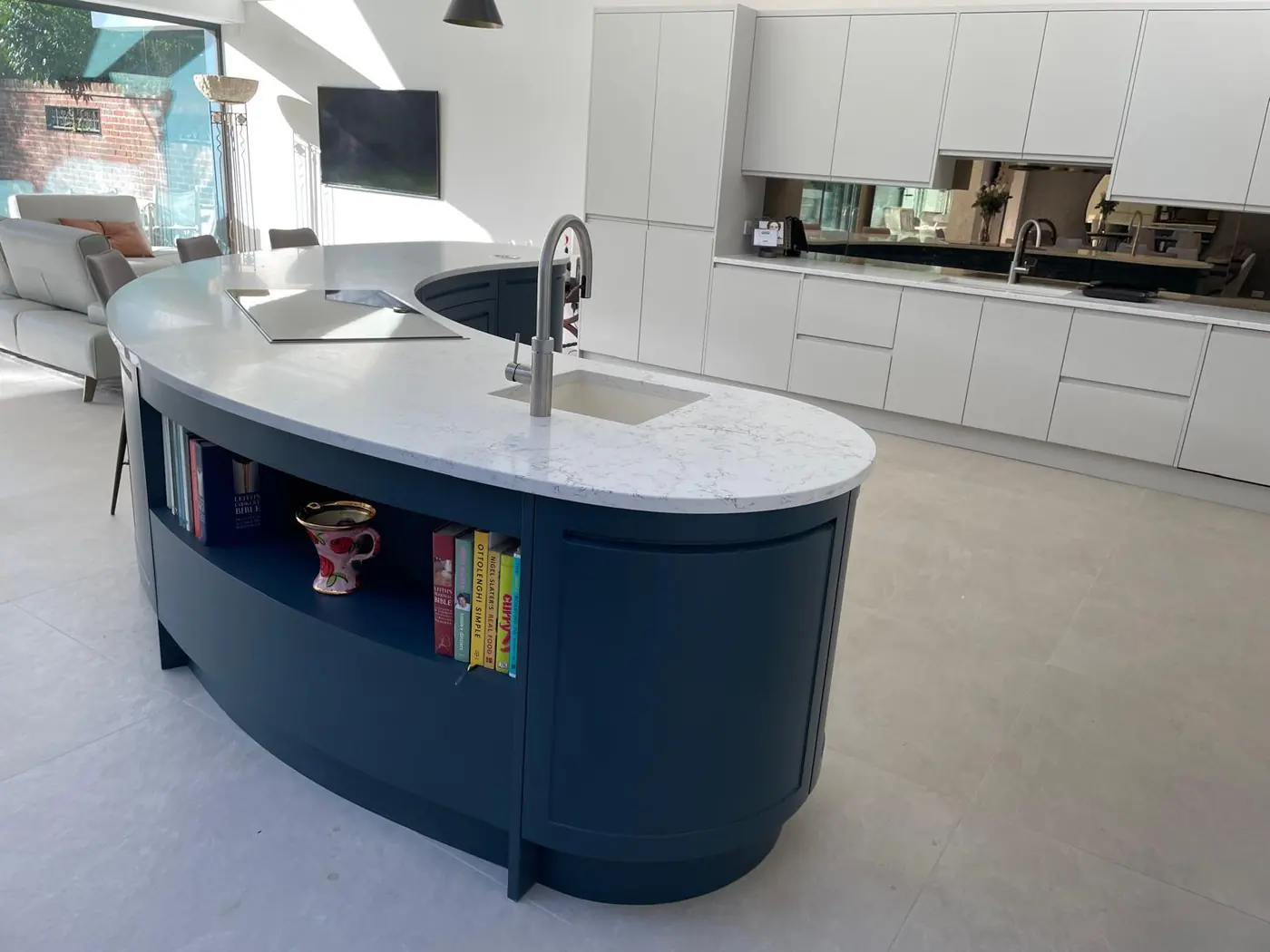 Kitchen floor at the Denham project