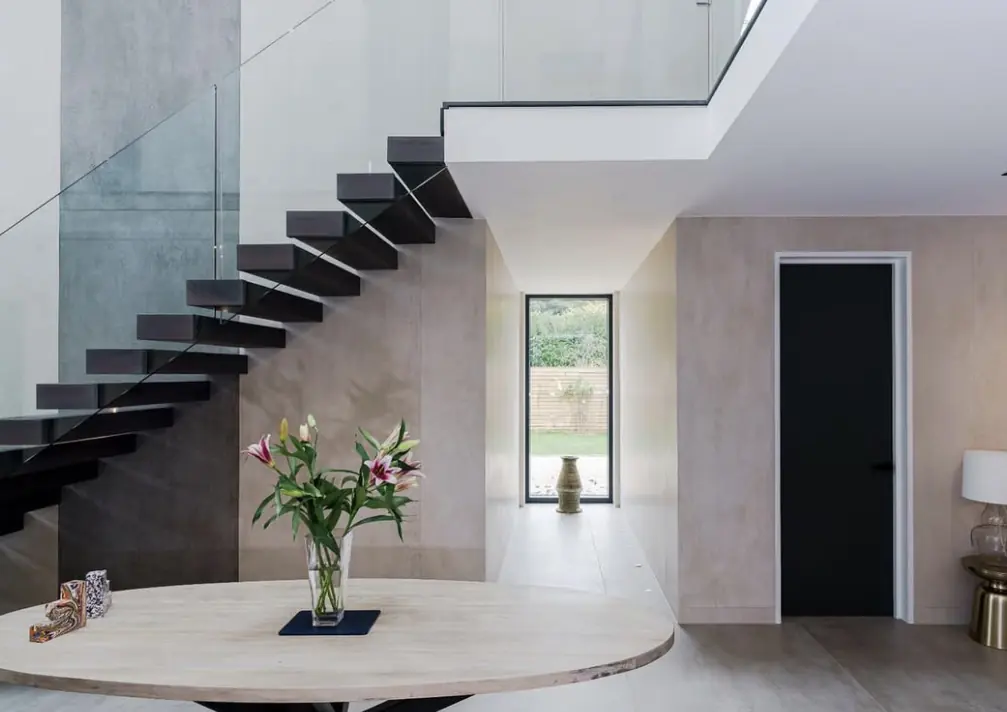 Hallway floor at the Hyde Heath project